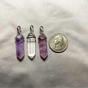 3 Crystal Pendants